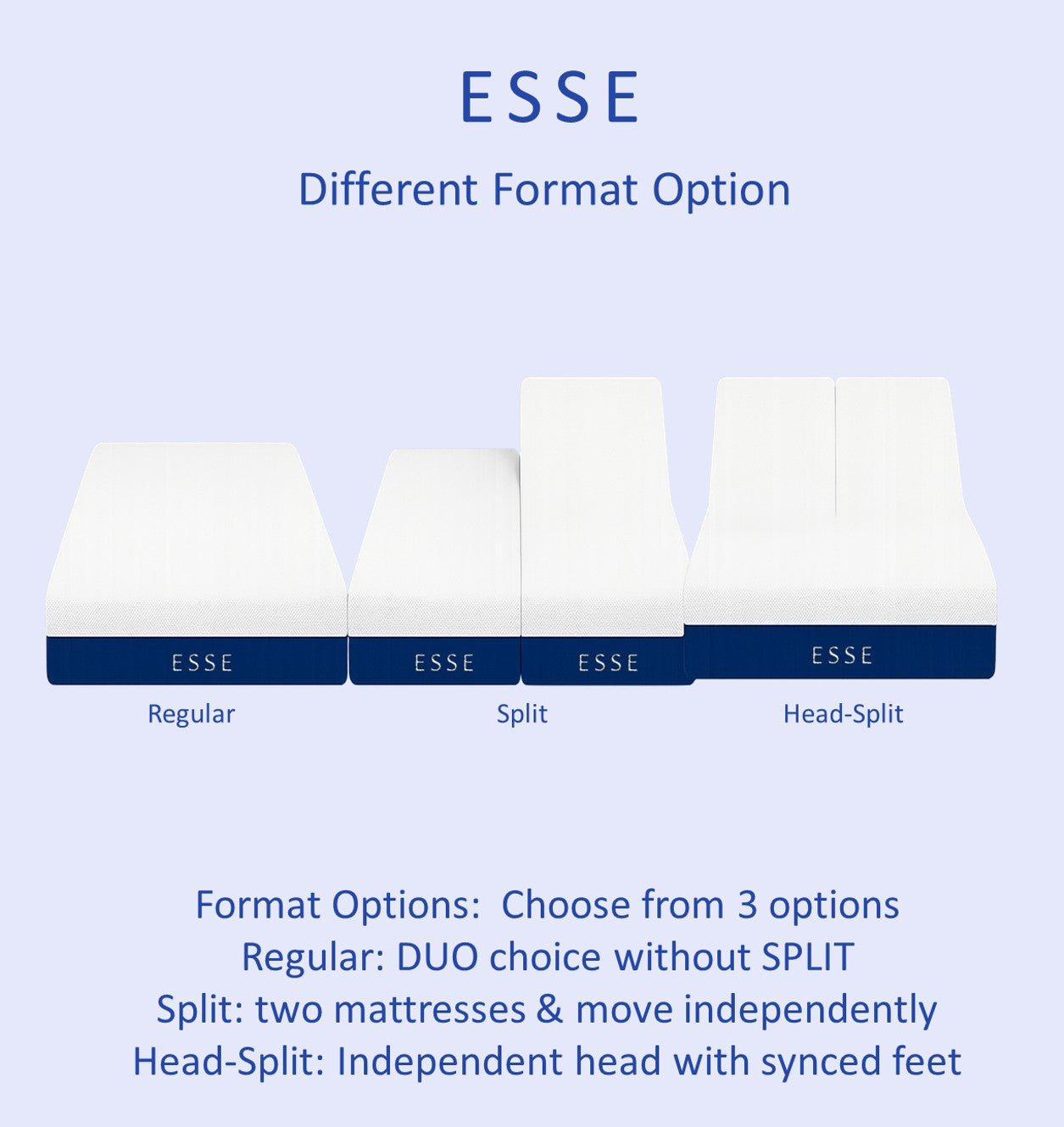 DUO SPLIT LUXE Hybrid Cool ESSE Mattress